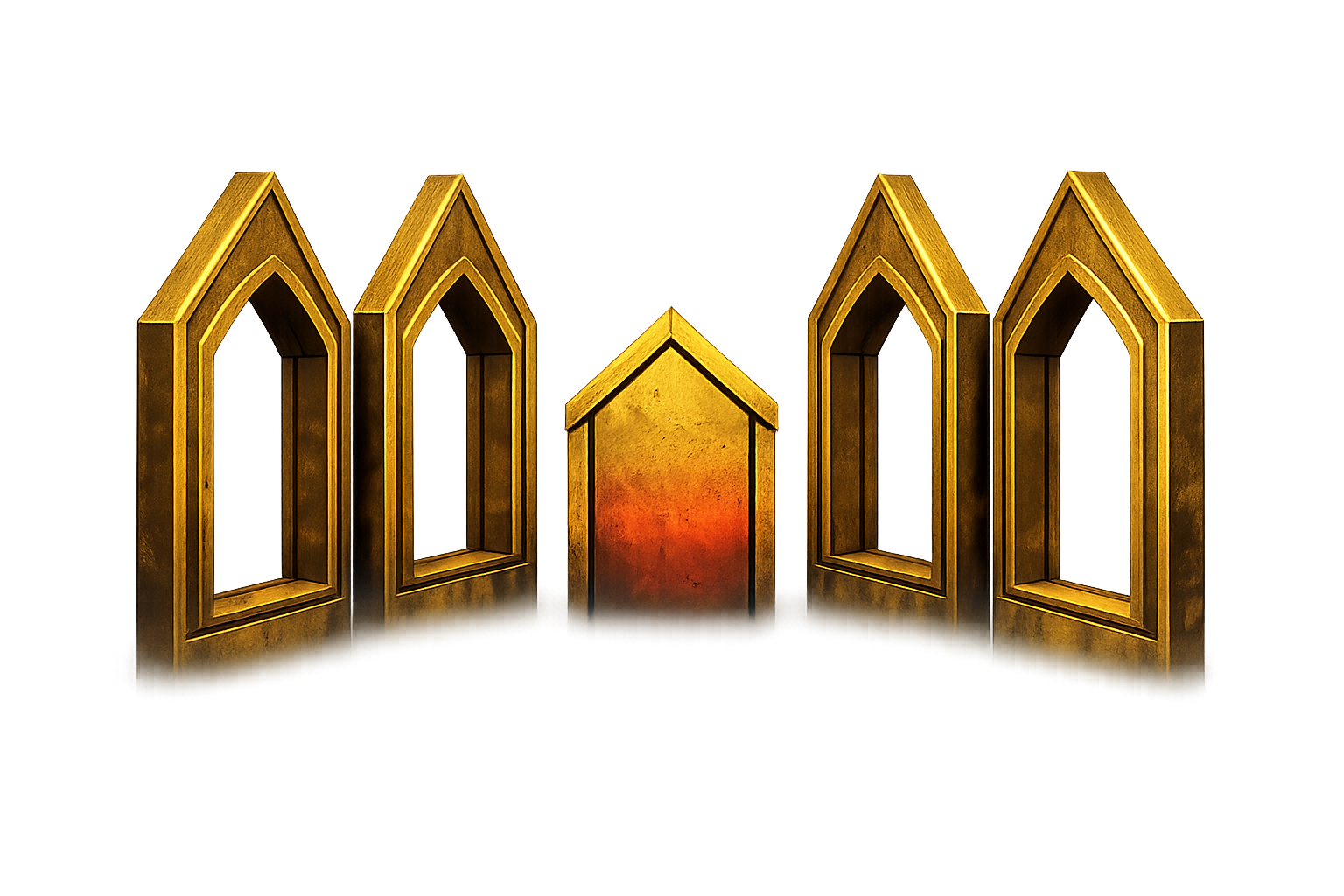 Gold architectural artwork representing broader purchase capacity with Moea Unlocked.
