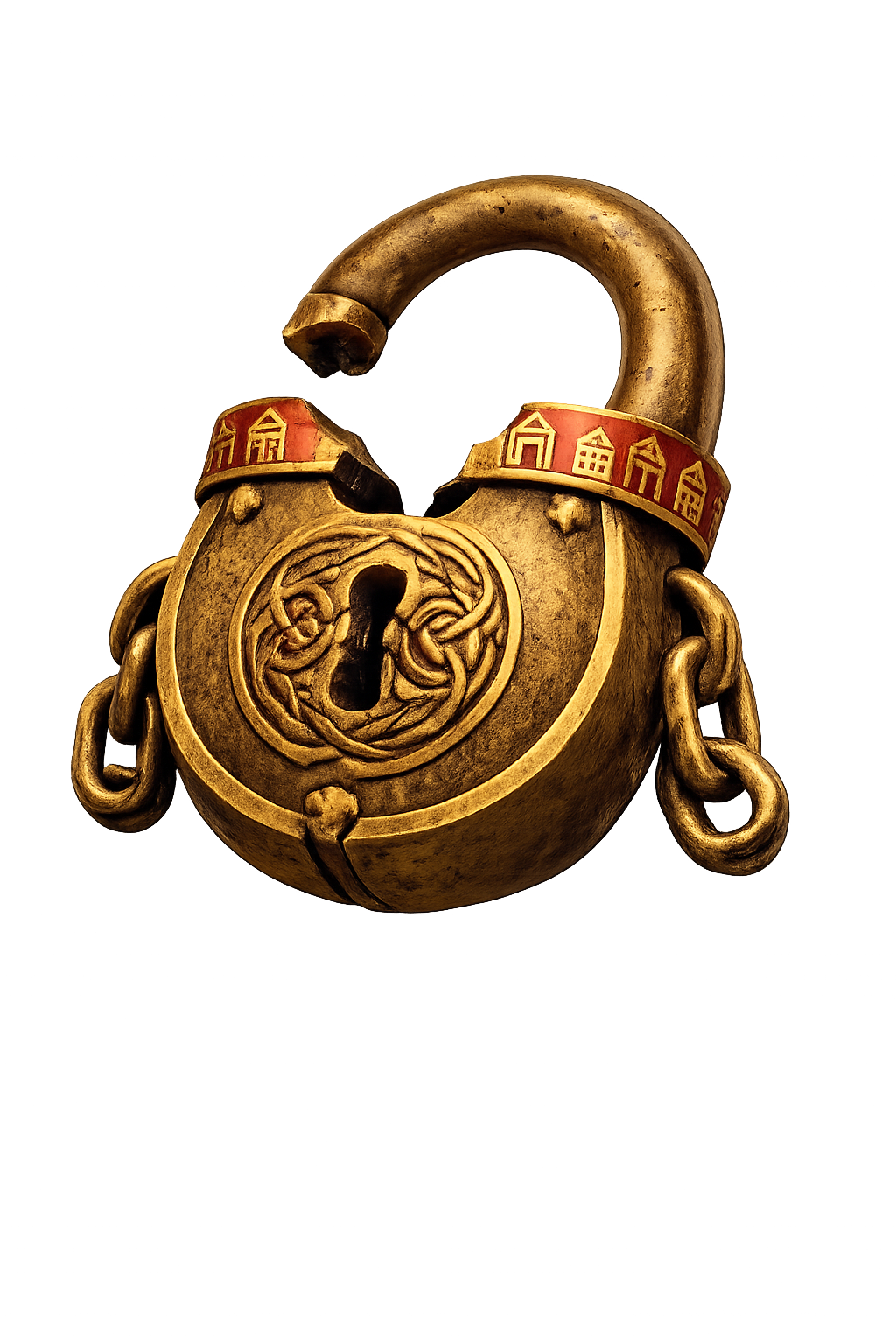 Gold lock artwork representing Moea Unlocked savings at closing.
